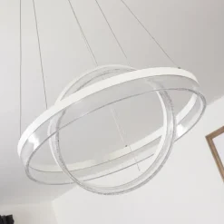Suspension Lezha LED Blanc, 2 lumières