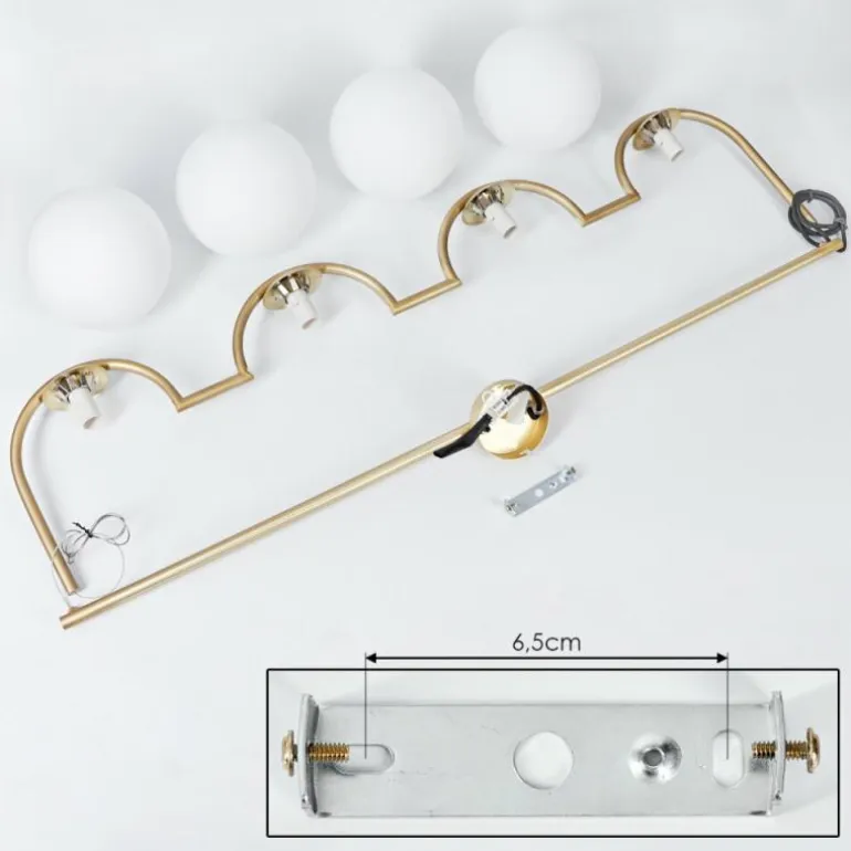 Suspension Lisca Or, 4 lumières