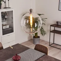 Suspension Lololo Acier inoxydable, 1 lumière