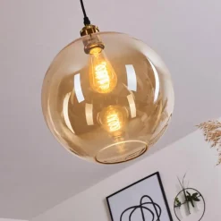 Suspension Lololo Laiton, 1 lumière