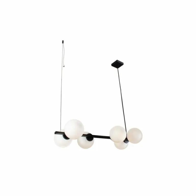 Suspension Luce Design PLUTO Noir, 6 lumières