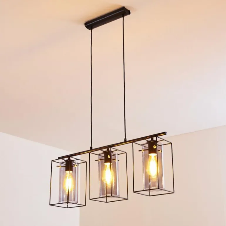 Suspension Lucea Noir, 3 lumières