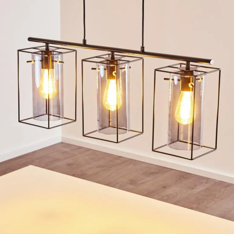 Suspension Lucea Noir, 3 lumières