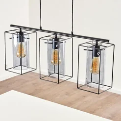 Suspension Lucea Noir, 3 lumières