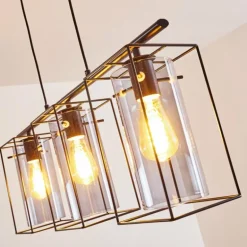 Suspension Lucea Noir, 3 lumières