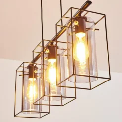 Suspension Lucea Noir, 3 lumières