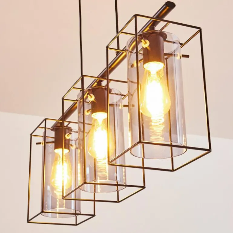 Suspension Lucea Noir, 3 lumières