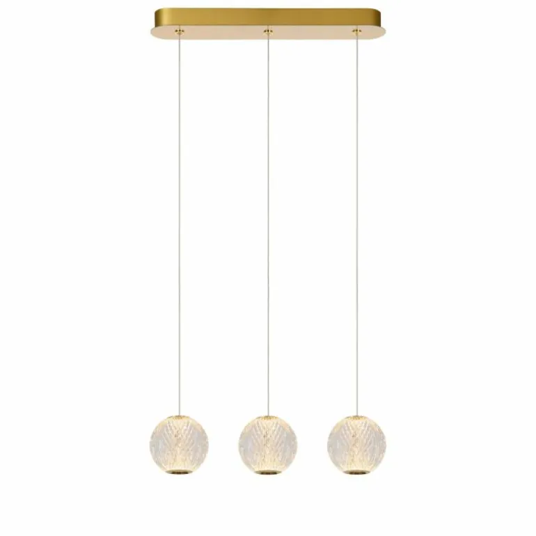 Suspension Lucide CINTRA LED Or, 3 lumières