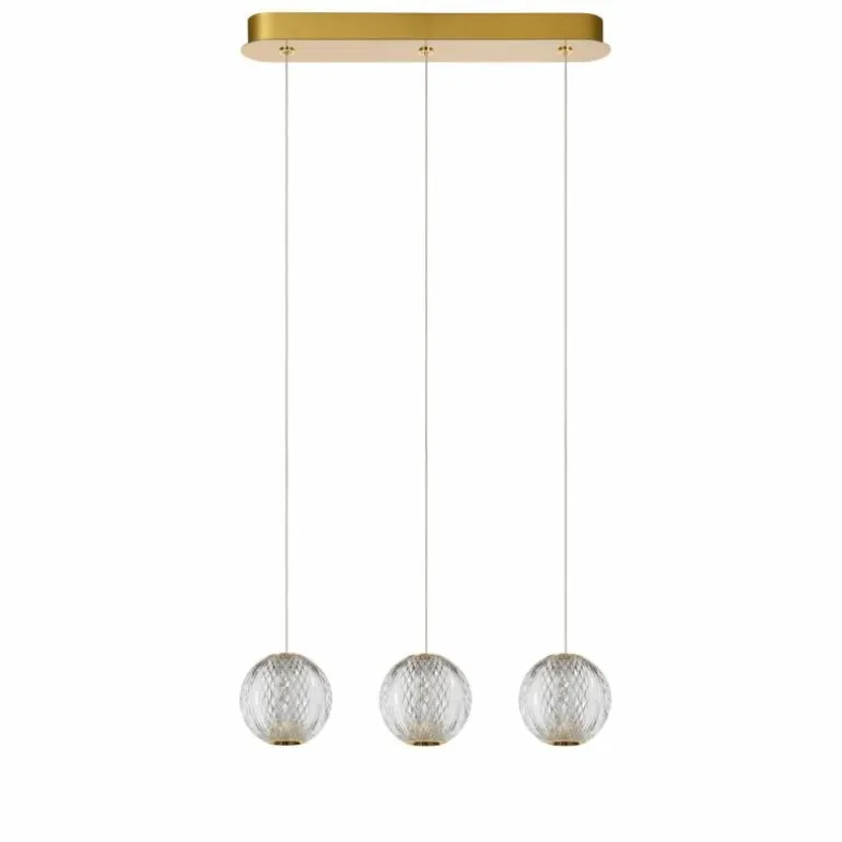 Suspension Lucide CINTRA LED Or, 3 lumières