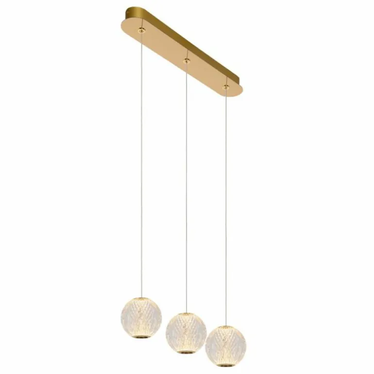 Suspension Lucide CINTRA LED Or, 3 lumières