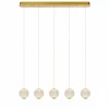 Suspension Lucide CINTRA LED Or, 5 lumières