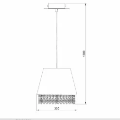 Suspension Lucide DOLTI Brun, 1 lumière