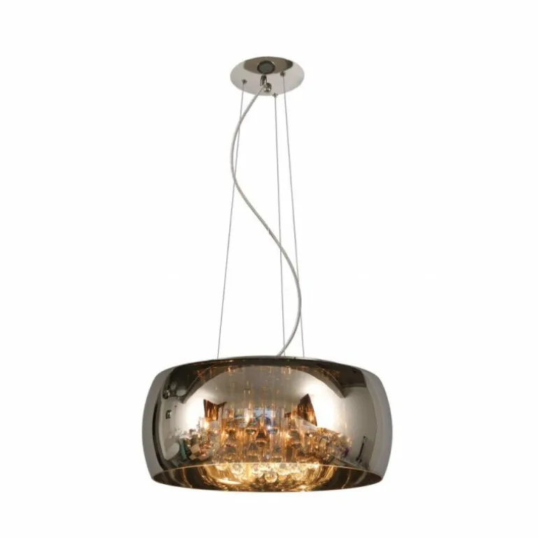 Suspension Lucide PEARL Chrome, 6 lumières