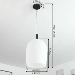 Suspension Magnano Blanc, 1 lumière