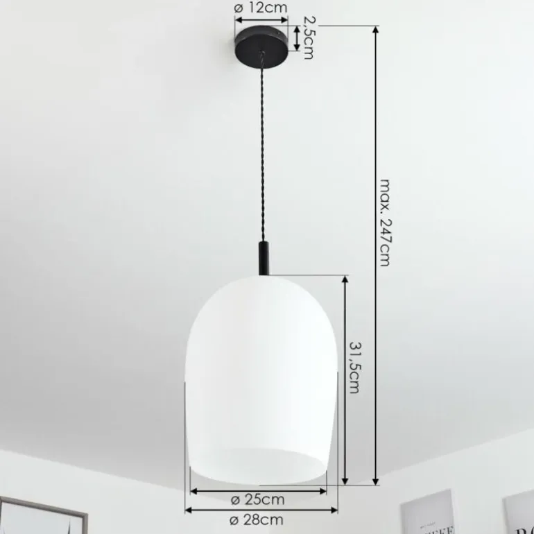 Suspension Magnano Blanc, 1 lumière