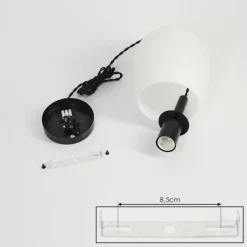 Suspension Magnano Noir, 1 lumière