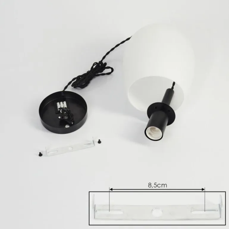 Suspension Magnano Noir, 1 lumière