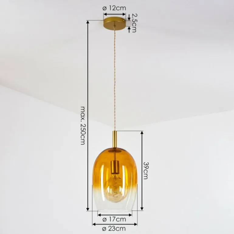 Suspension Magnano Or, 1 lumière