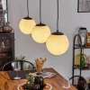 Suspension Malhadancha Noir, 3 lumières