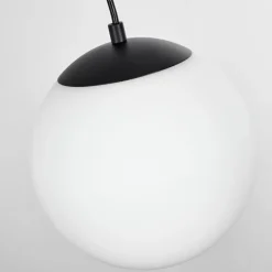 Suspension Malhadancha Noir, 3 lumières