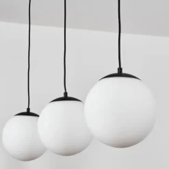 Suspension Malhadancha Noir, 3 lumières