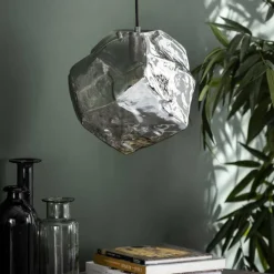 Suspension Marore Argenté, 1 lumière