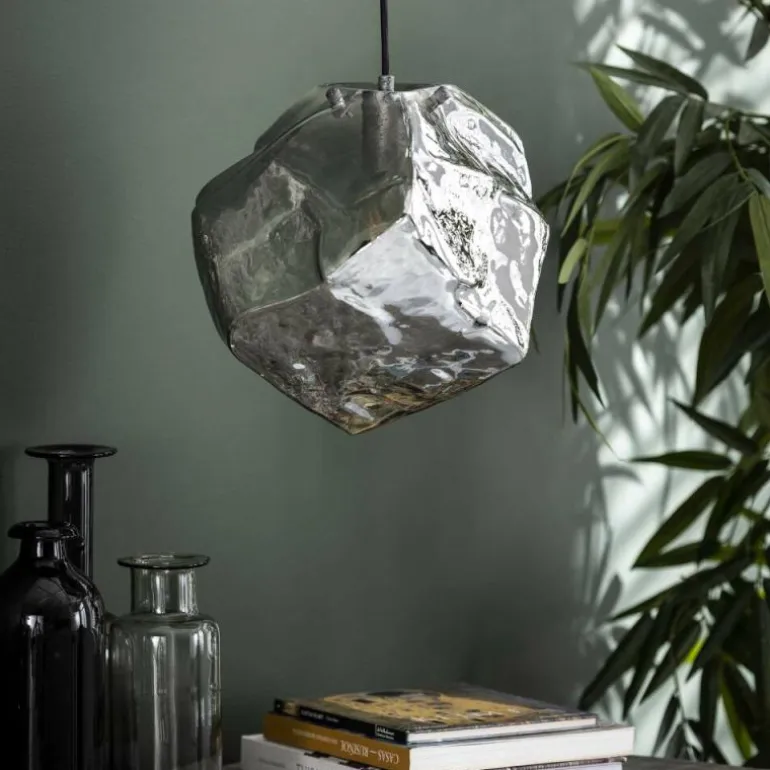 Suspension Marore Argenté, 1 lumière