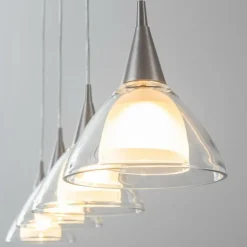 Suspension Masterlight Caterina LED Nickel mat, 4 lumières