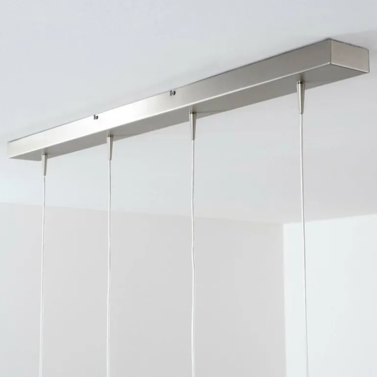 Suspension Masterlight Caterina LED Nickel mat, 4 lumières