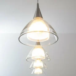 Suspension Masterlight Caterina LED Nickel mat, 4 lumières