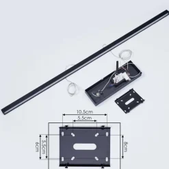 Suspension Mattawan LED Noir, 1 lumière