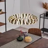 Suspension Maziwa LED Noir, Blanc, 1 lumière