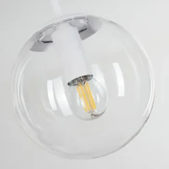 Suspension Mesas Blanc, 5 lumières