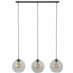 Suspension Minhe Argent Oxydé, 3 lumières