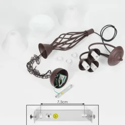 Suspension Mosquerito Rouille, 3 lumières