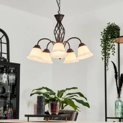 Suspension Mosquerito Rouille, 5 lumières