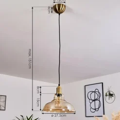 Suspension Nanao Laiton, 1 lumière