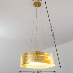 Suspension Novara Or, 3 lumières
