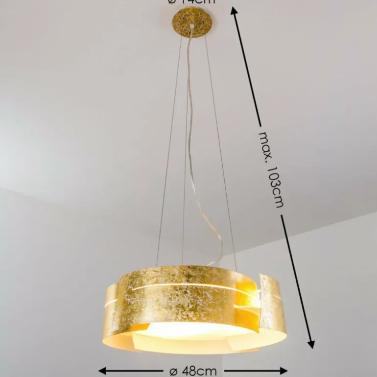 Suspension Novara Or, 3 lumières