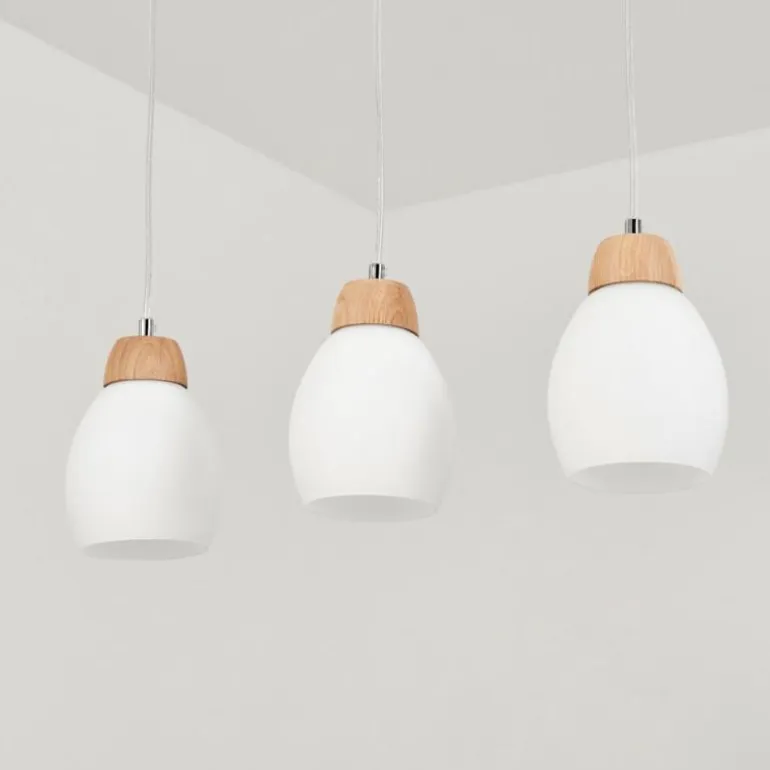 Suspension Ombucta Écru, 3 lumières