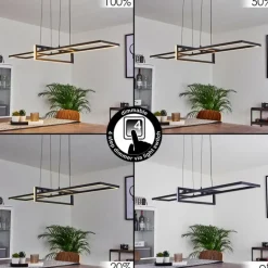 Suspension Omega LED Noir, 1 lumière