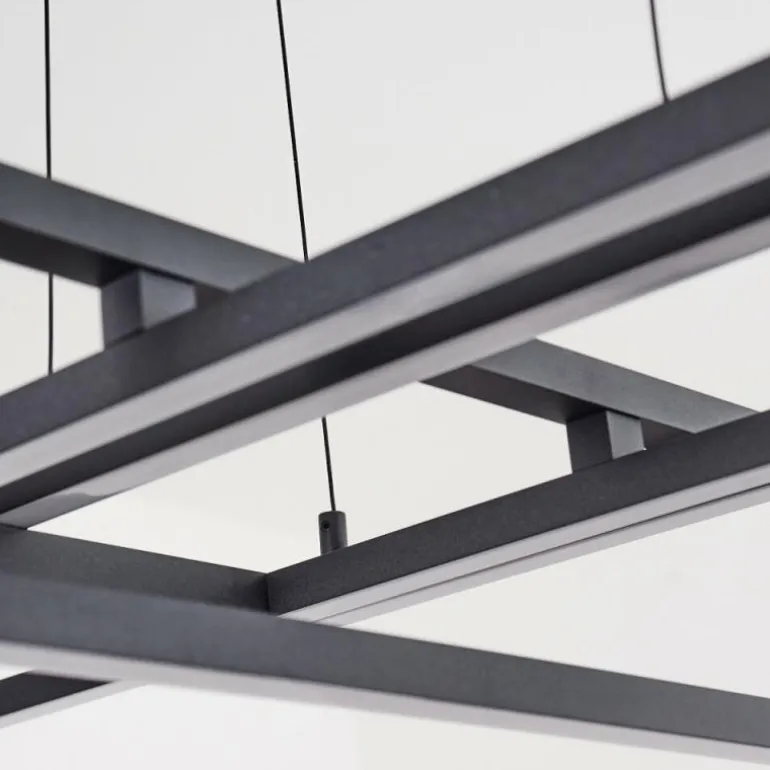 Suspension Omega LED Noir, 1 lumière