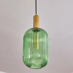 Suspension Paeni Or, Laiton, Noir, 1 lumière