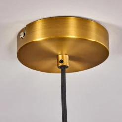 Suspension Paeni Or, Laiton, Noir, 1 lumière