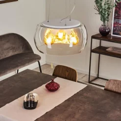 Suspension Palibatz Blanc, 3 lumières