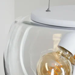 Suspension Palibatz Blanc, 3 lumières