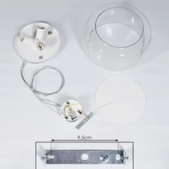 Suspension Palibatz Blanc, 3 lumières