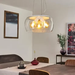 Suspension Palibatz Blanc, 3 lumières