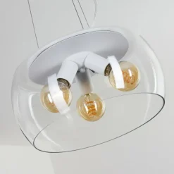 Suspension Palibatz Blanc, 3 lumières