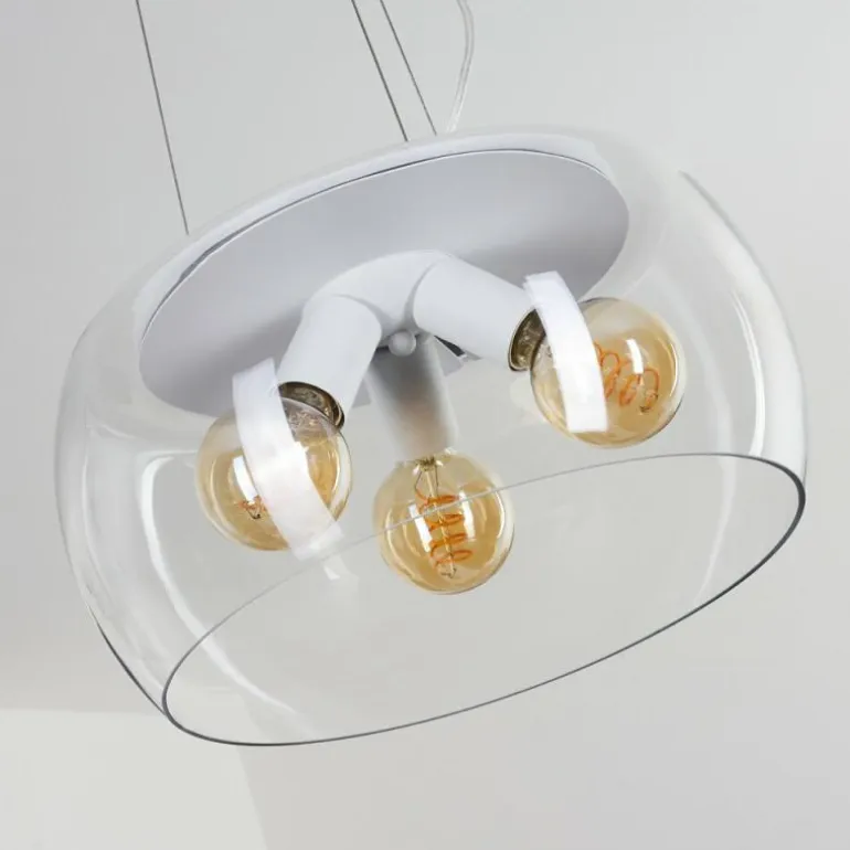 Suspension Palibatz Blanc, 3 lumières